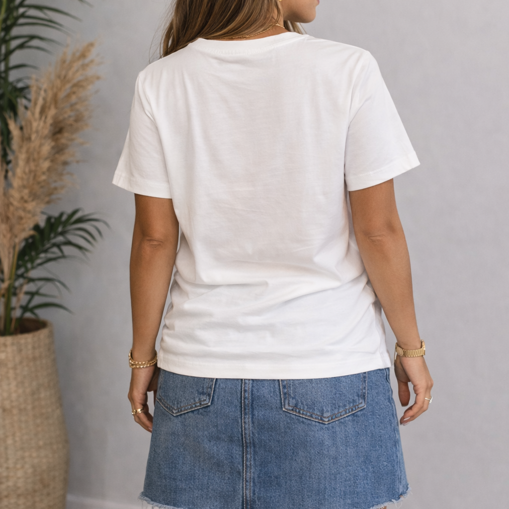 Raspberry Graphic T-Shirt – Wit - Afbeelding 4